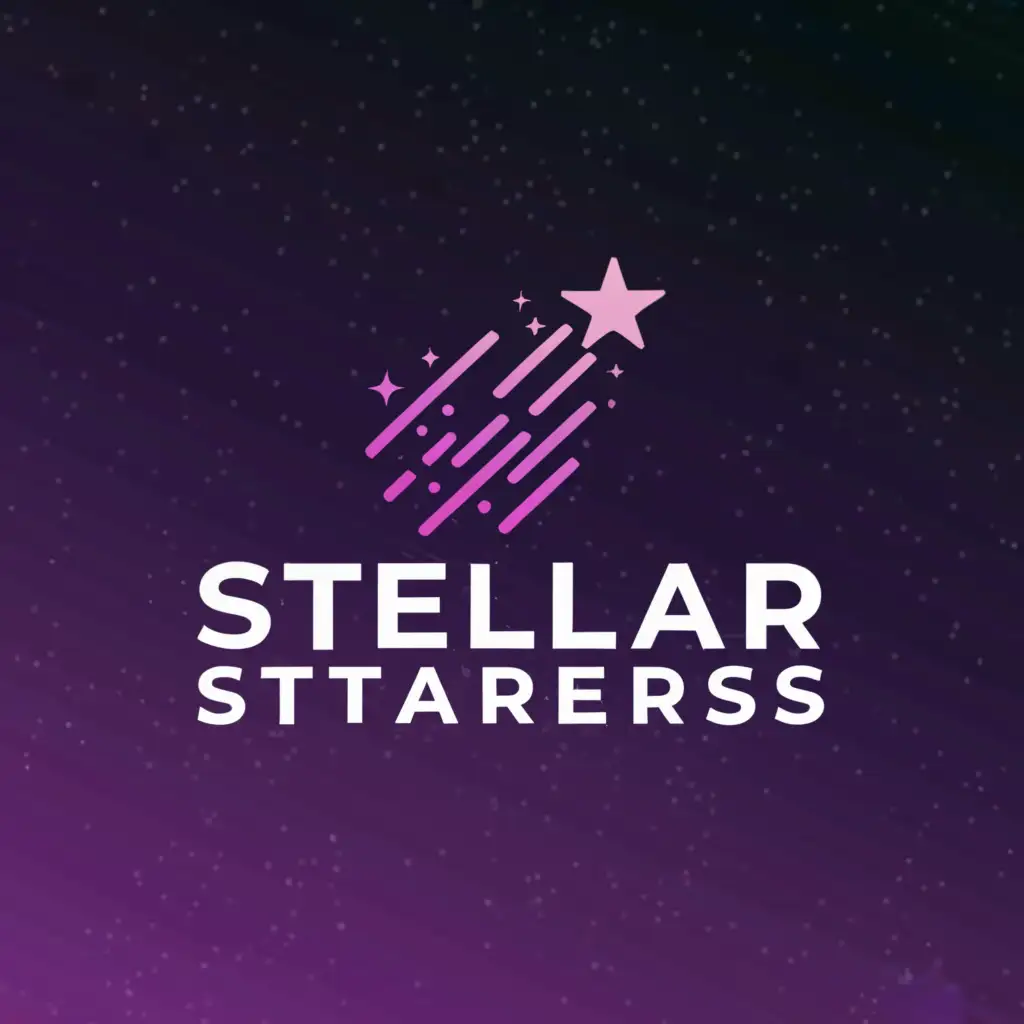 a logo design,with the text "Stellar Starters", main symbol:Shooting Star,complex,clear background