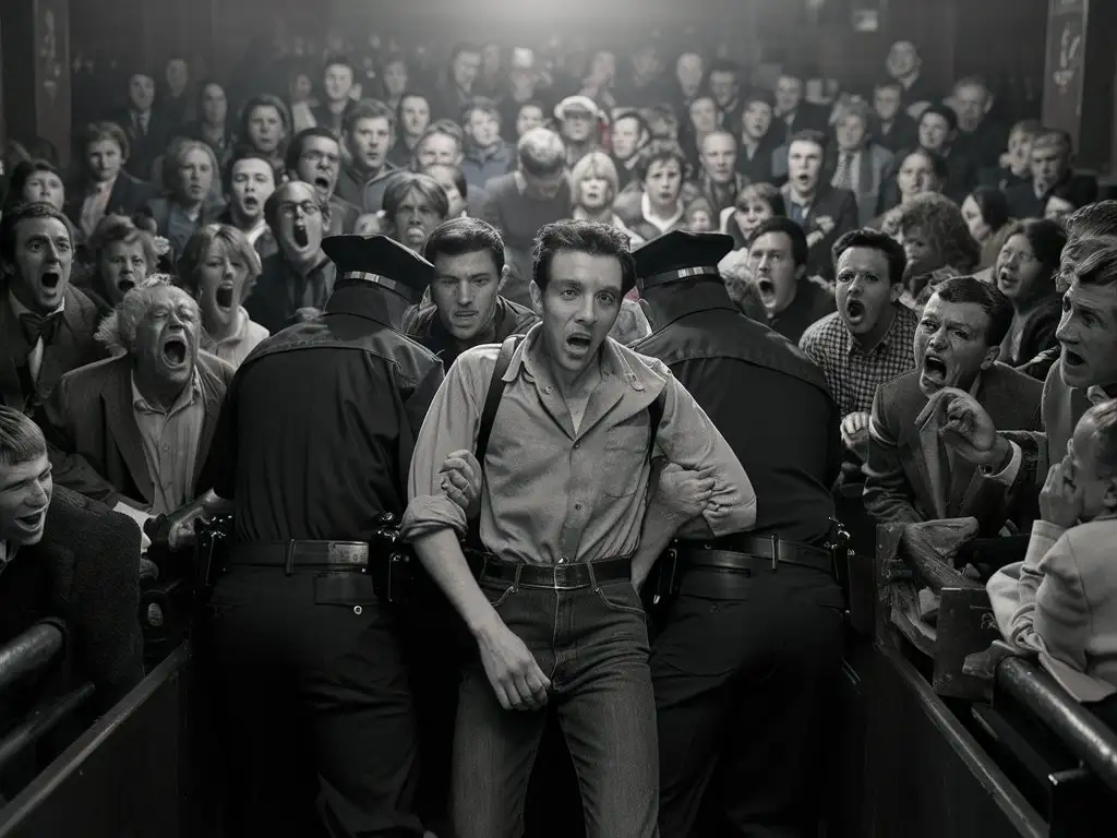 Lee Harvey Oswald Arrested in Texas Movie Theatre Amidst Pandemonium