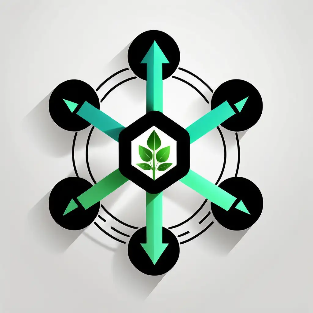 BlockchainPowered Renewable Energy Minimalistic Web3 Logo Design