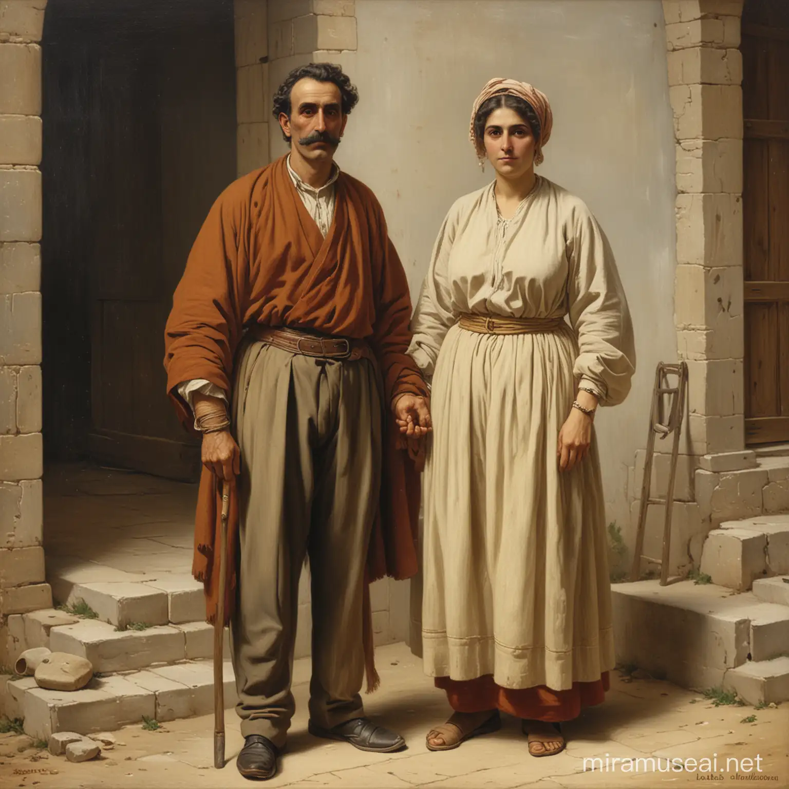 Pachis Charalambos (1844 - 1891) 
Rigas Feraios, 1871
Oil on canvas, 102 x 78 cm
E. Koutlidis Foundation Collection
