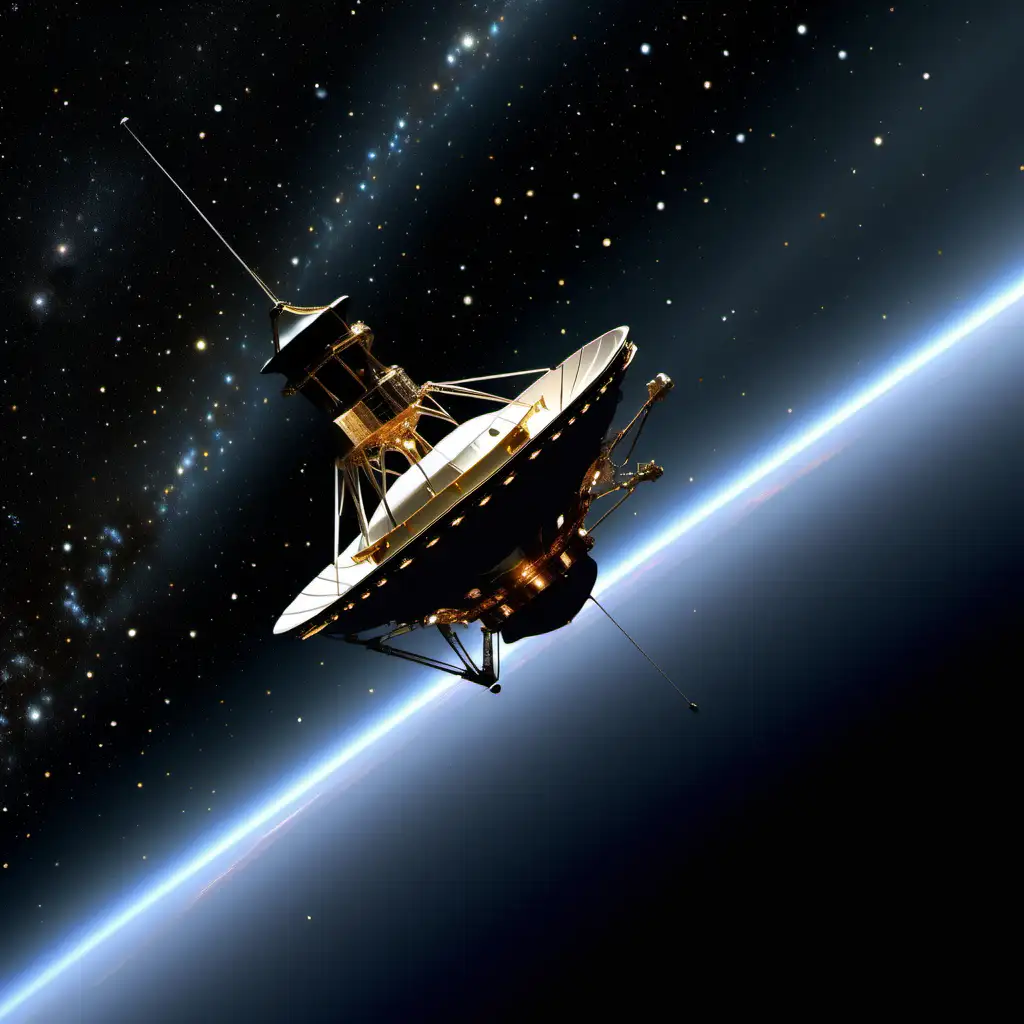 Voyager-spacecraft-journeying-through-the-vastness-of-space