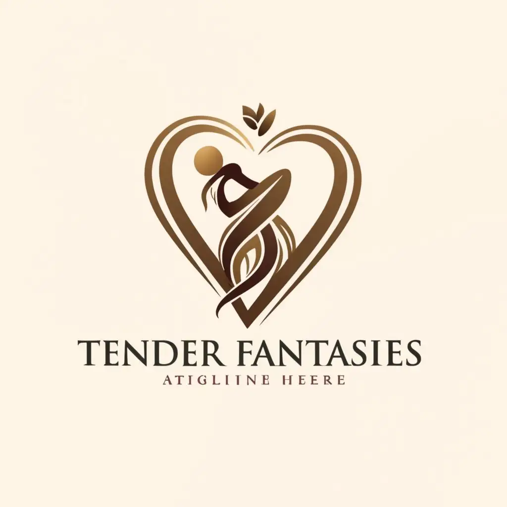 a logo design,with the text "Tender fantasies", main symbol:letters, female body,Сложный,be used in Розничная торговля industry,clear background