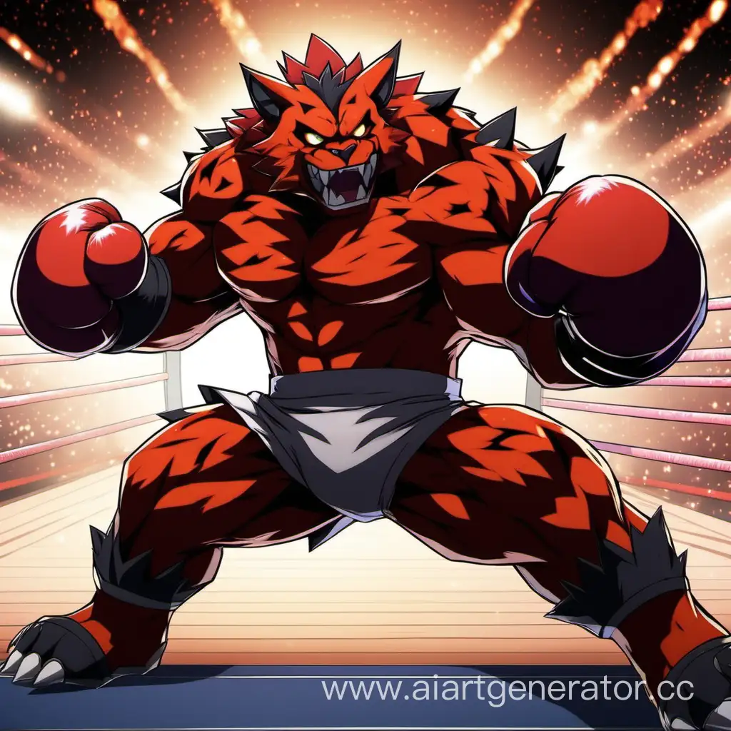 Anime-Incineroar-Boxing-Dynamic-FireType-Pokmon-Battle
