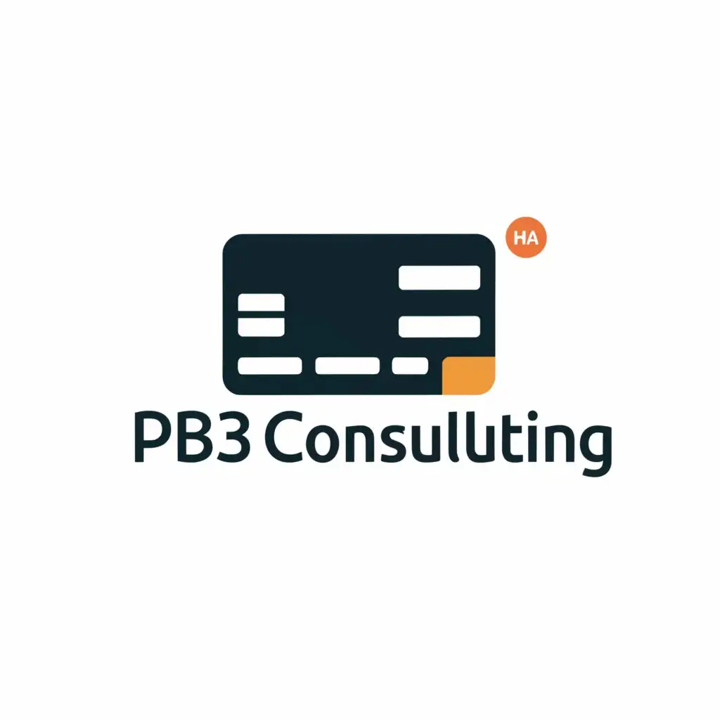 a logo design,with the text "PB3 Consulting", main symbol:credit card,Moderate,clear background