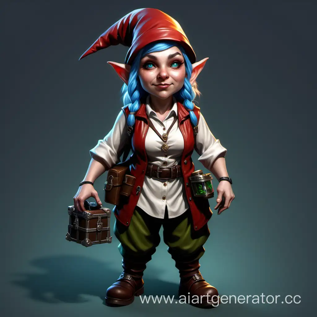 Curious-Female-Gnome-Researcher-Examining-Magical-Flora