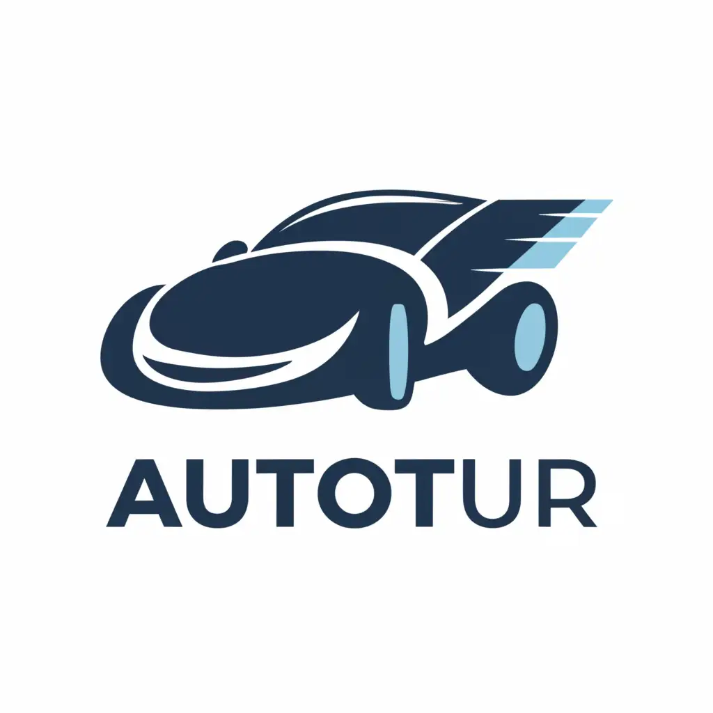 a logo design,with the text "AutoTur", main symbol:Car,Умеренный,be used in Автомобильная industry,clear background