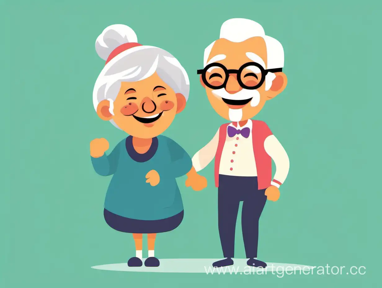 Happy-Elderly-Couple-Enjoying-Active-Lifestyle-Vibrant-Vector-Illustration