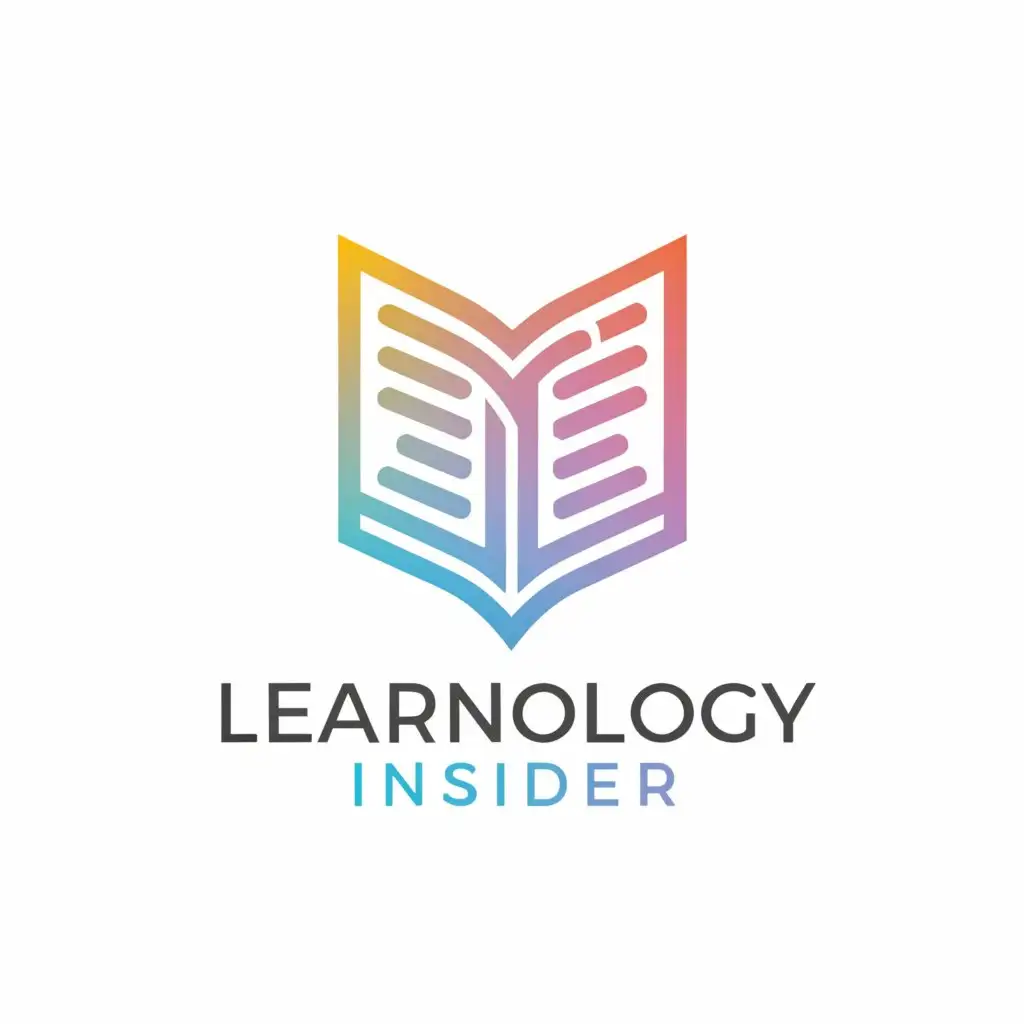 a logo design,with the text "learnology insider", main symbol:book,Moderate,be used in Education industry,clear background