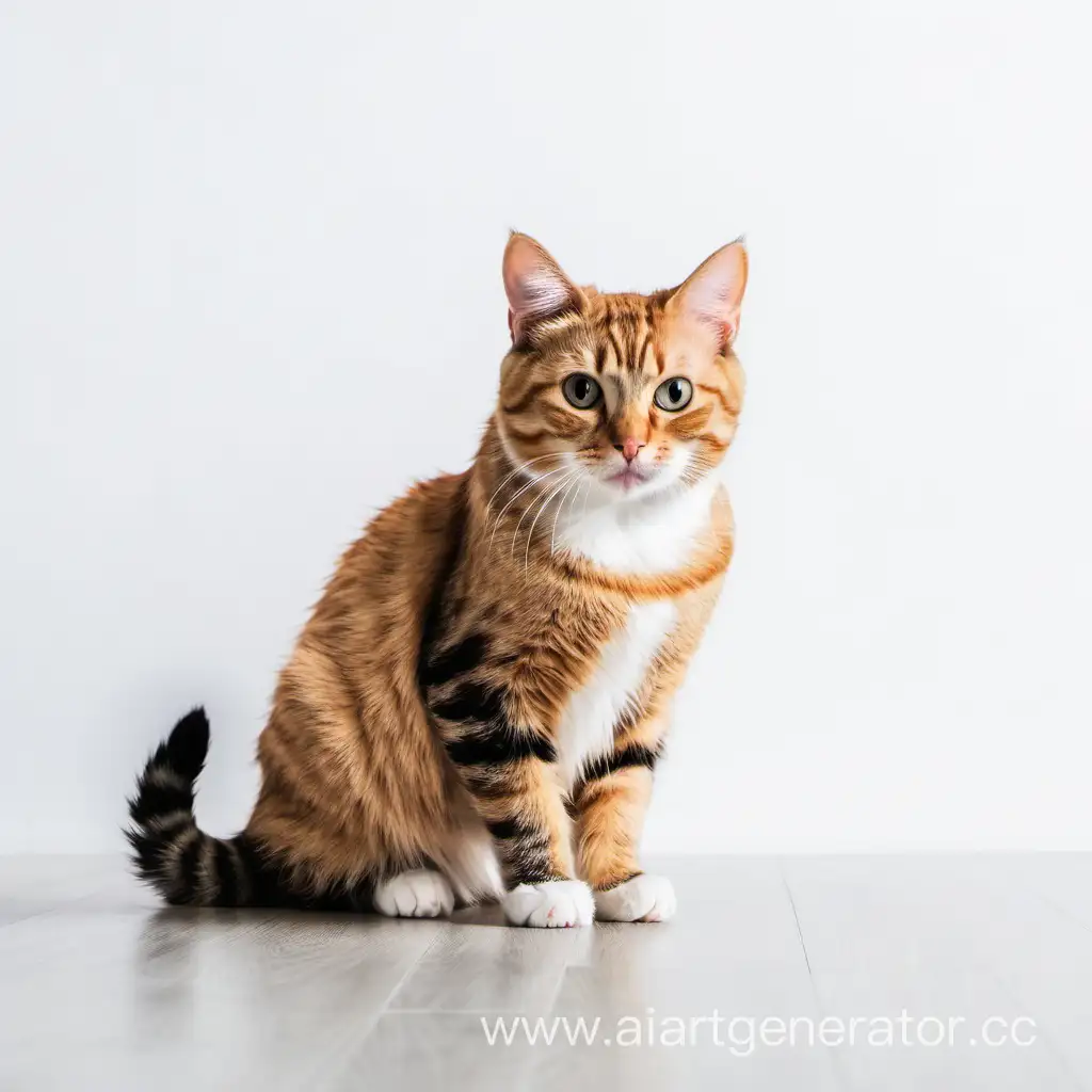 Adorable-Cat-Relaxing-on-Clean-White-Surface