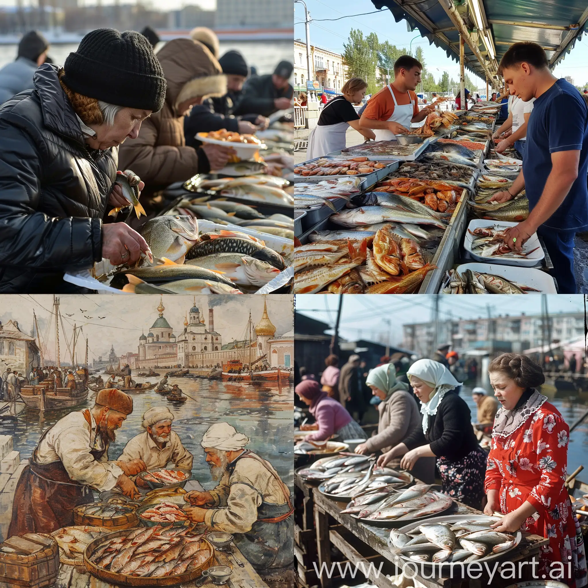 Busy-Fish-Market-in-Astrakhan-Russia