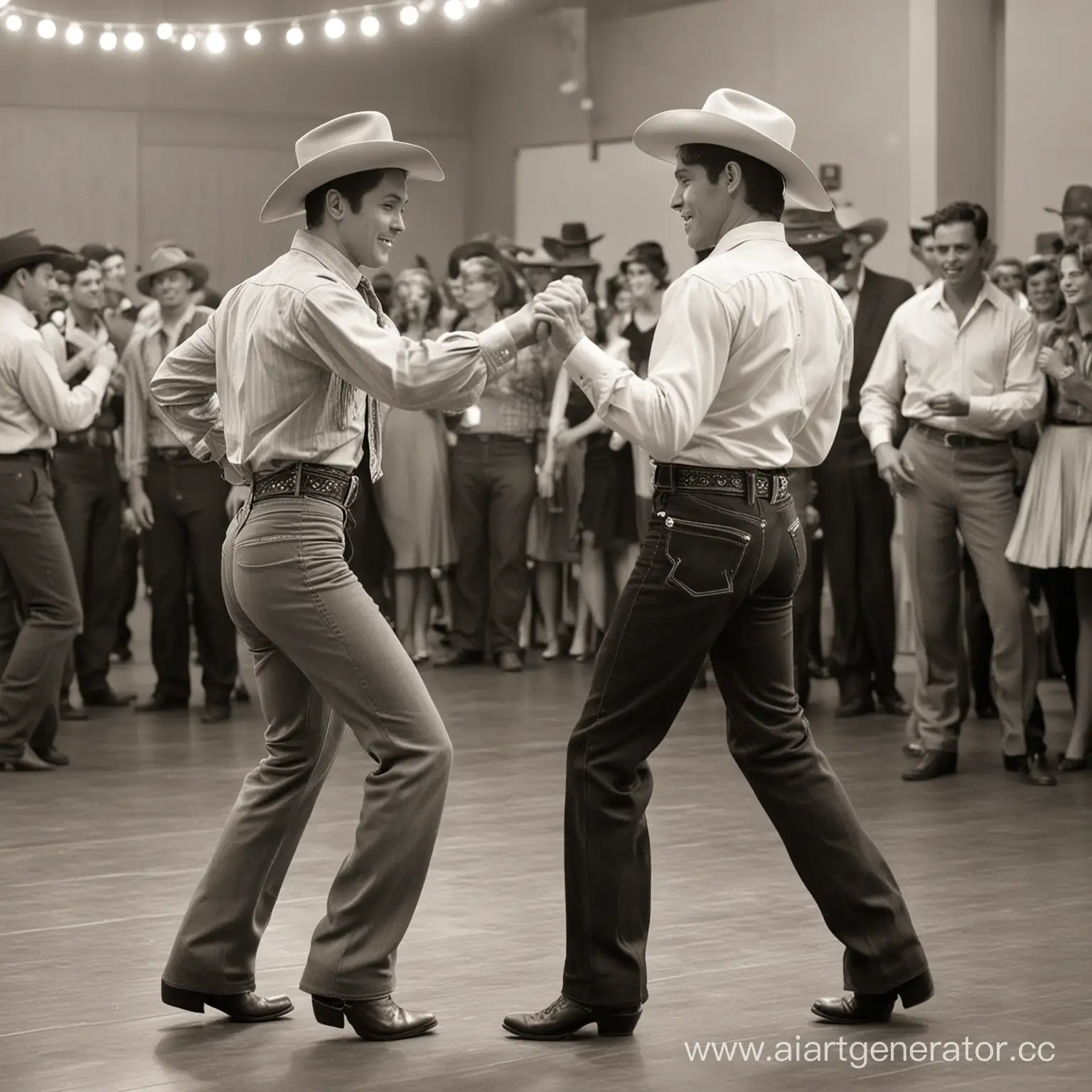 Dynamic-Duo-Cowboys-Showcase-Jive-Moves-in-Ballroom-Setting