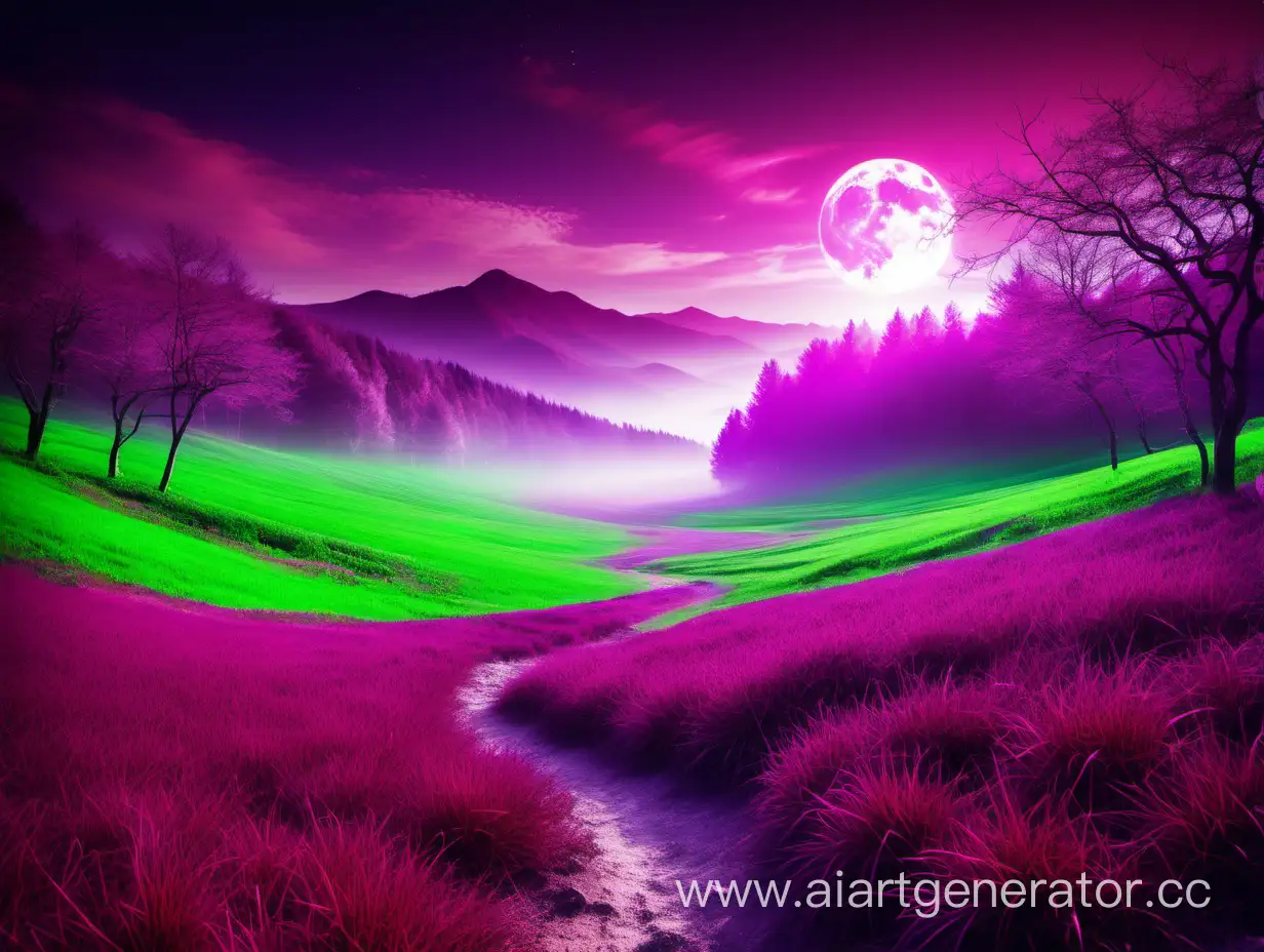 Enchanting-Purple-and-Green-Mystical-Landscape-with-Magenta-Accents