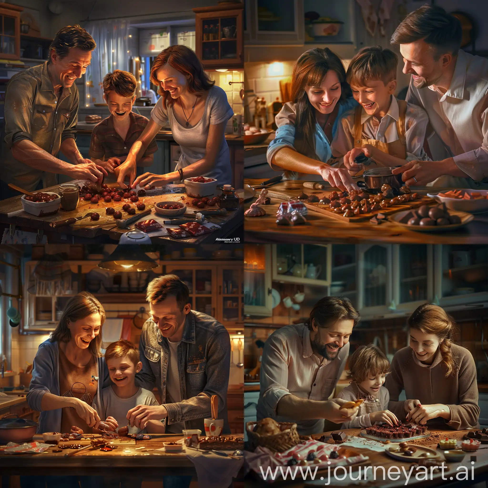 Happy-Russian-Family-Making-Homemade-Candies-in-Cozy-Kitchen-Setting