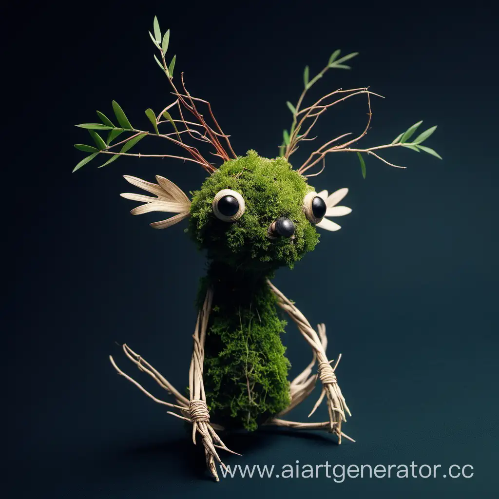 Adorable-Plant-and-Twig-Creature-Whimsical-Nature-Art