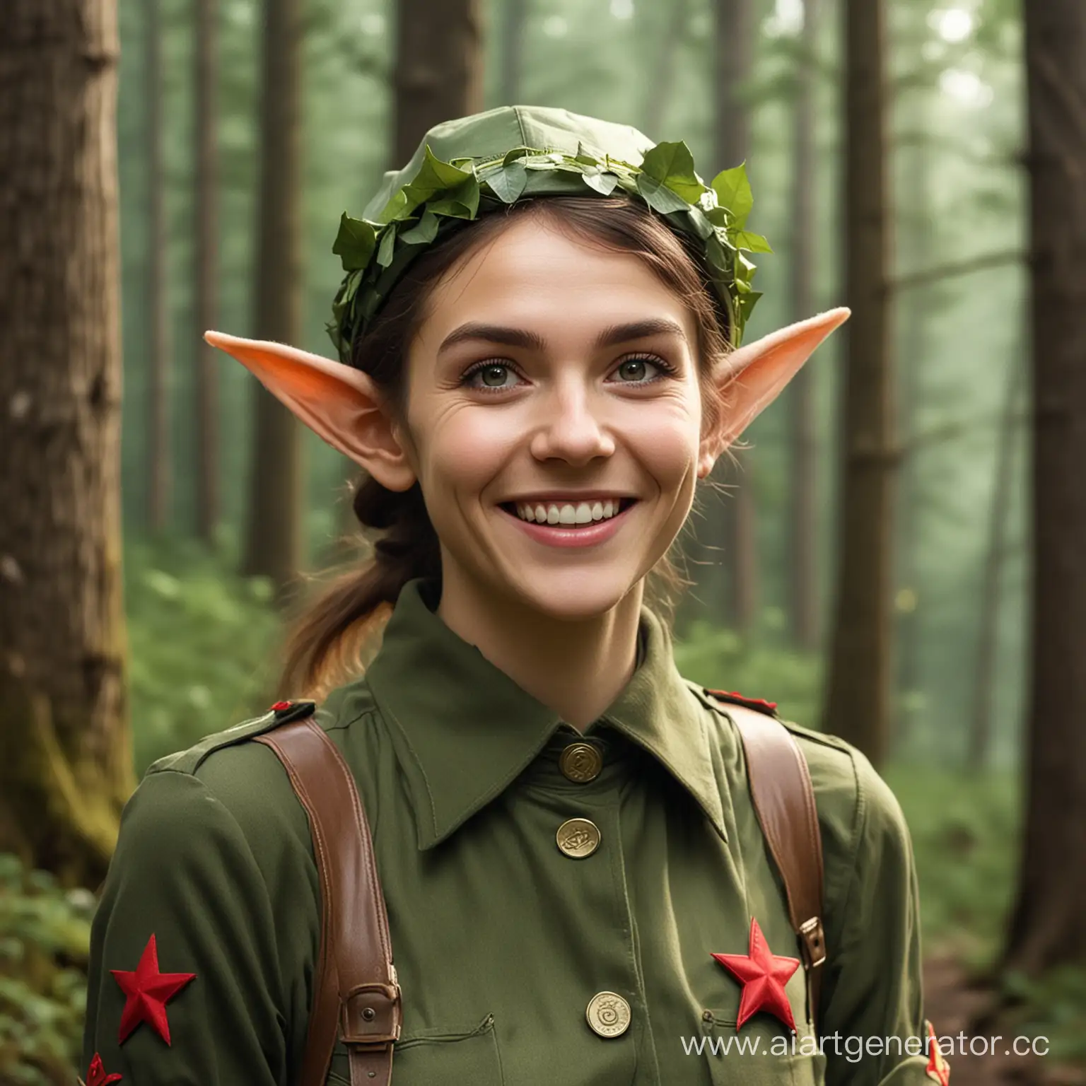 Cheerful-Forest-Elf-in-a-Communist-Theme