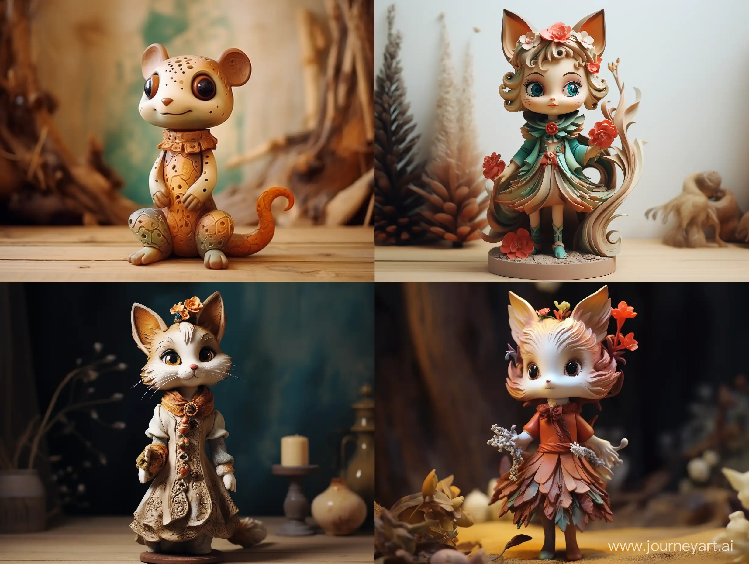 Charming-Clay-Art-Imaginary-Fairy-Tale-Character-Statuette