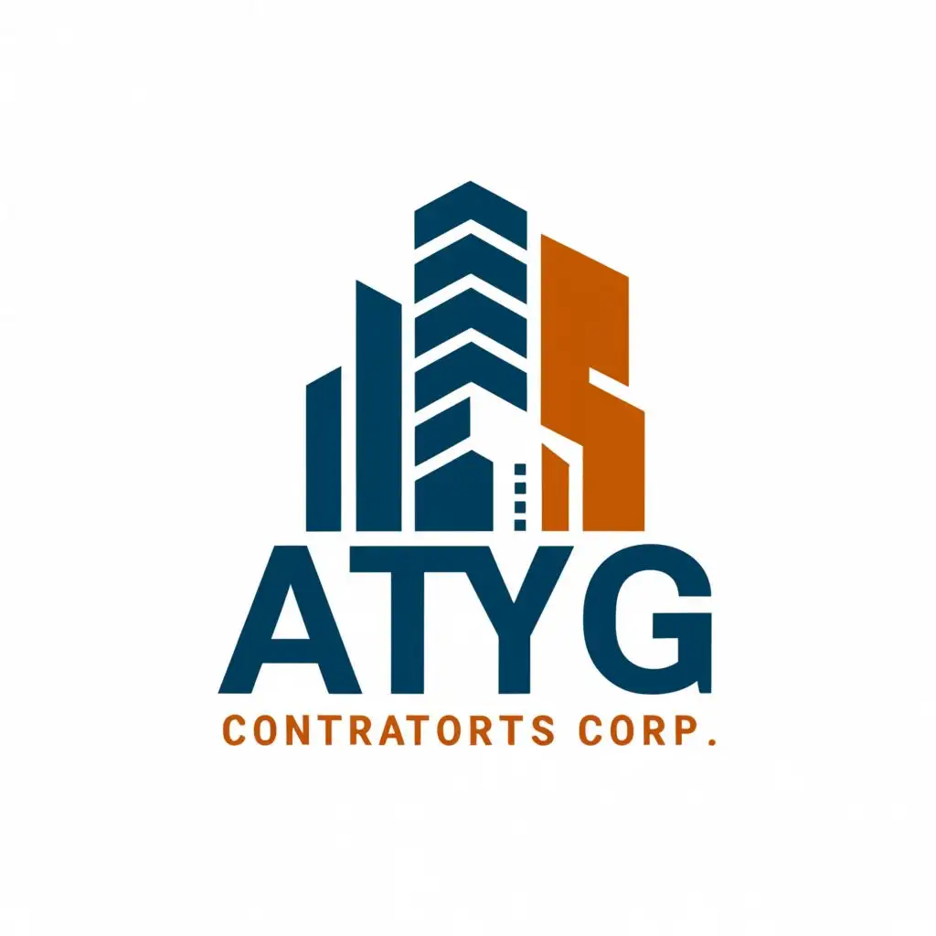 a logo design,with the text "AtyG Contractors Corp", main symbol:BUILDING,Moderate,be used in Construction industry,clear background