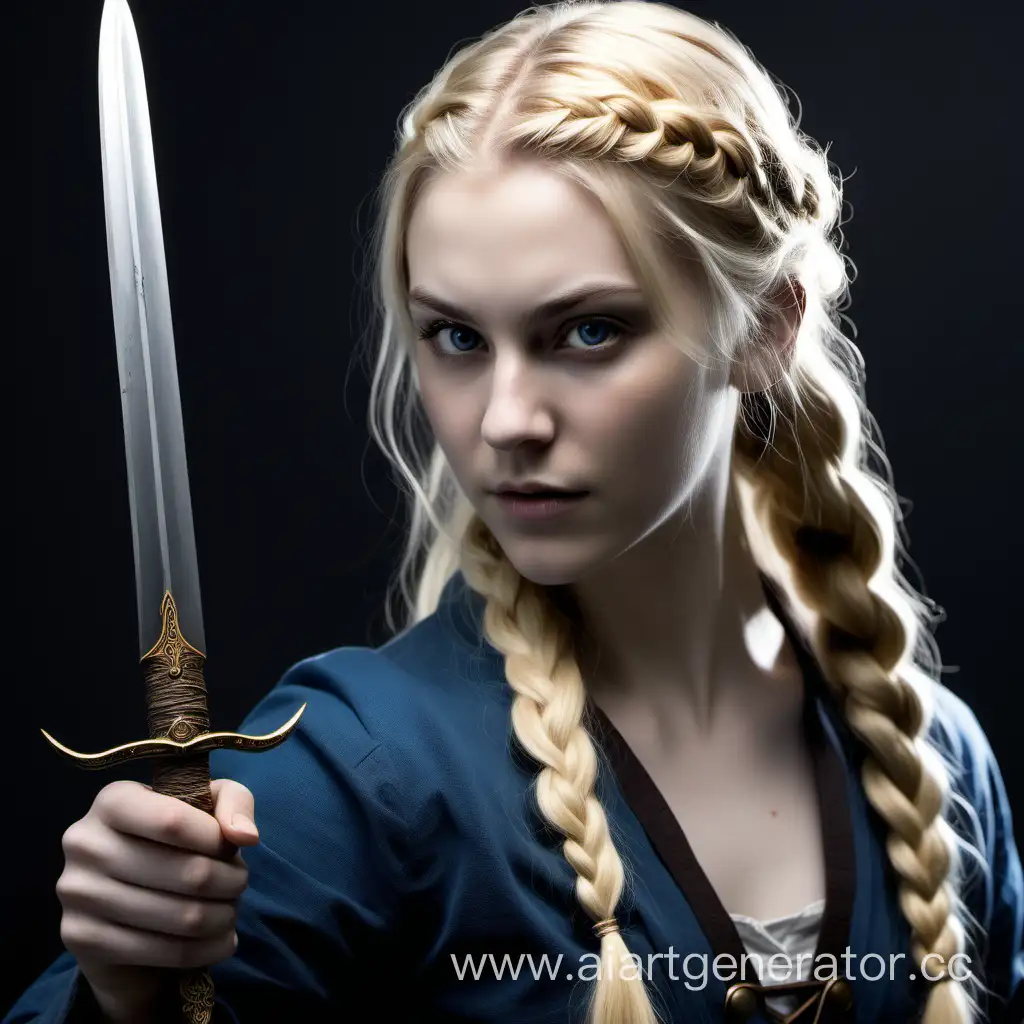 GoldenBlond-Warrior-Emma-Karstairs-Wielding-Legendary-Sword