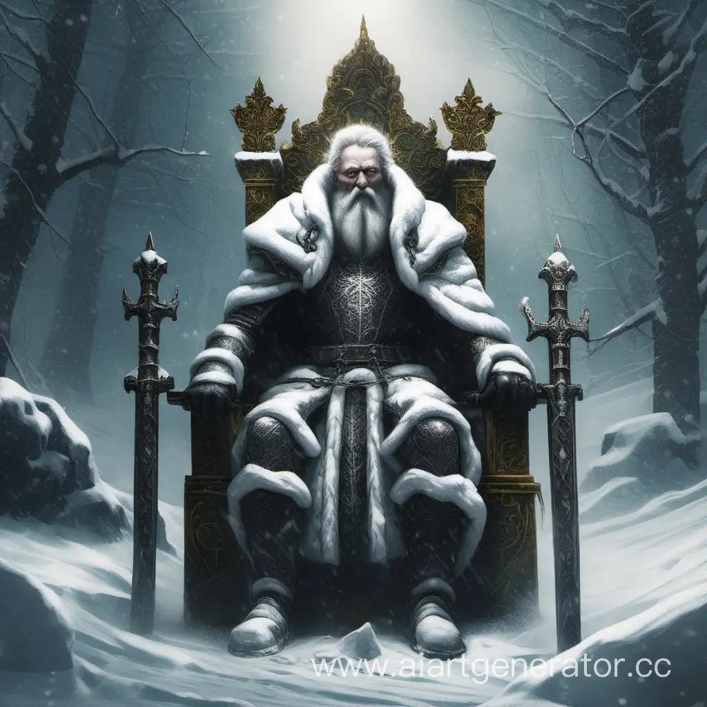 Kaschei-the-Immortal-Seated-Beneath-a-Blanket-of-Snow-on-the-Throne
