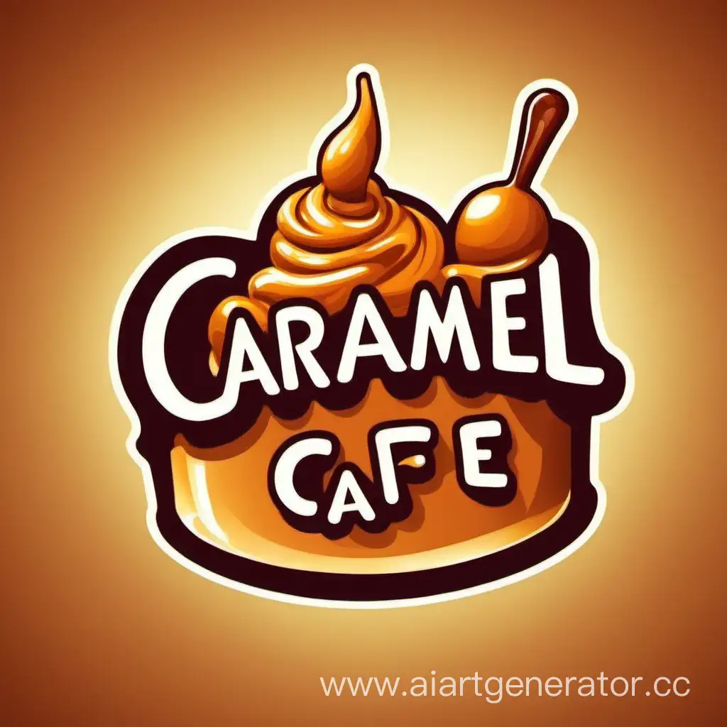 Warm-Ambiance-Caramel-Cafe-Logo-with-Cozy-Atmosphere-and-Rich-Tones