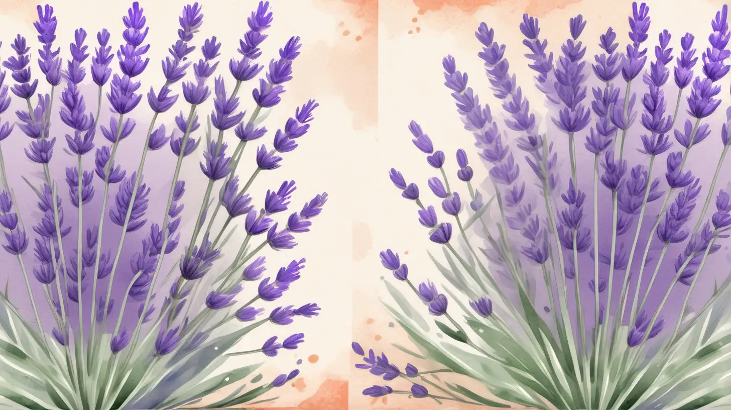 Serene Lavender Watercolor Art Nostalgic and Charming Impressionistic Masterpiece