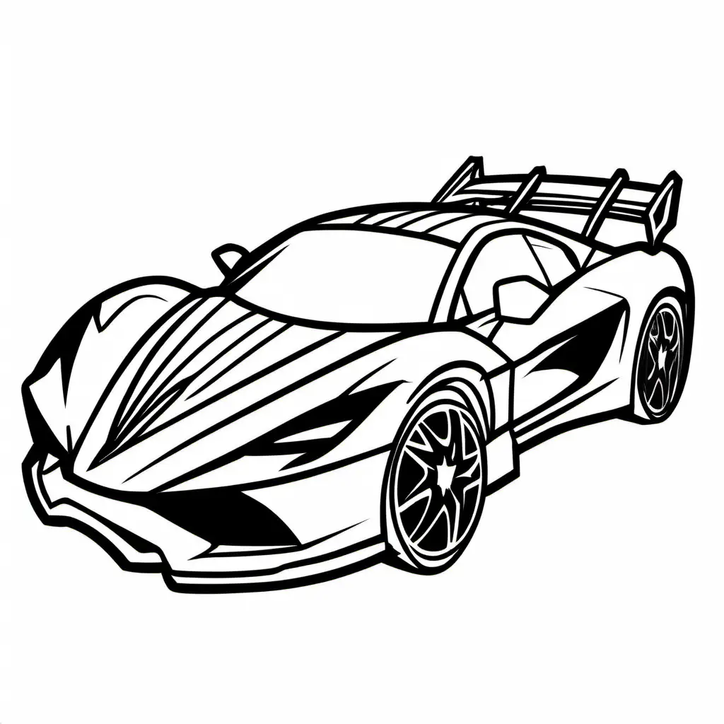 Spiderman-Logo-Sport-Car-Coloring-Page-Black-and-White-Line-Art-for-Kids