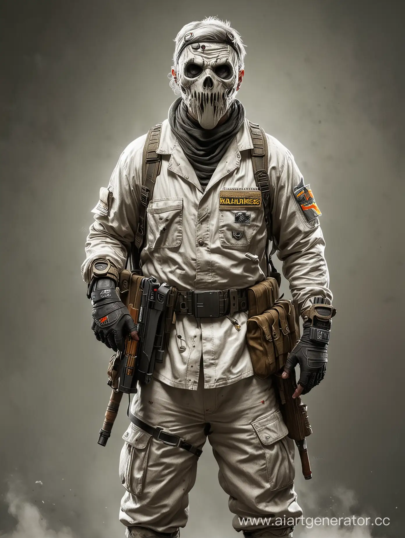 "Ghost" из Call of duty, в костюме HENK G. Wimbleton из Madness combat