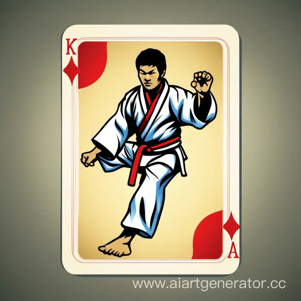 Karate-Master-Playing-Card-Martial-Arts-Theme-with-Dynamic-Action-Pose