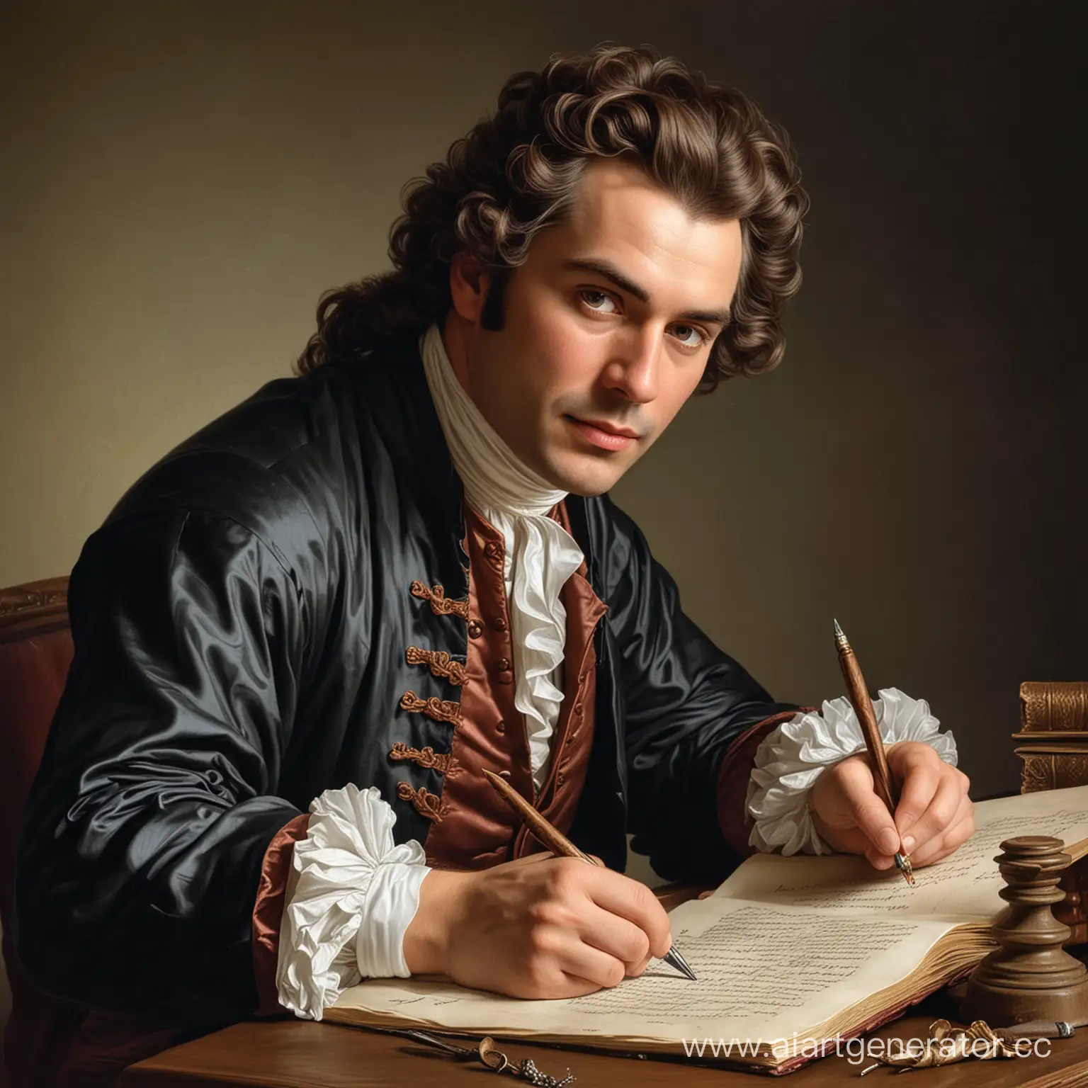 18th-Century-Male-Writer-with-Quill-Pen-Historical-Portrait-Art