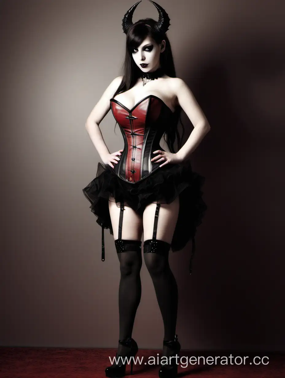 Sensual-Succubus-Girl-in-Corset-and-High-Heels