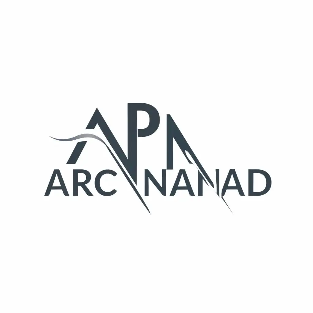 logo, modern, with the text "arcnamad", typography