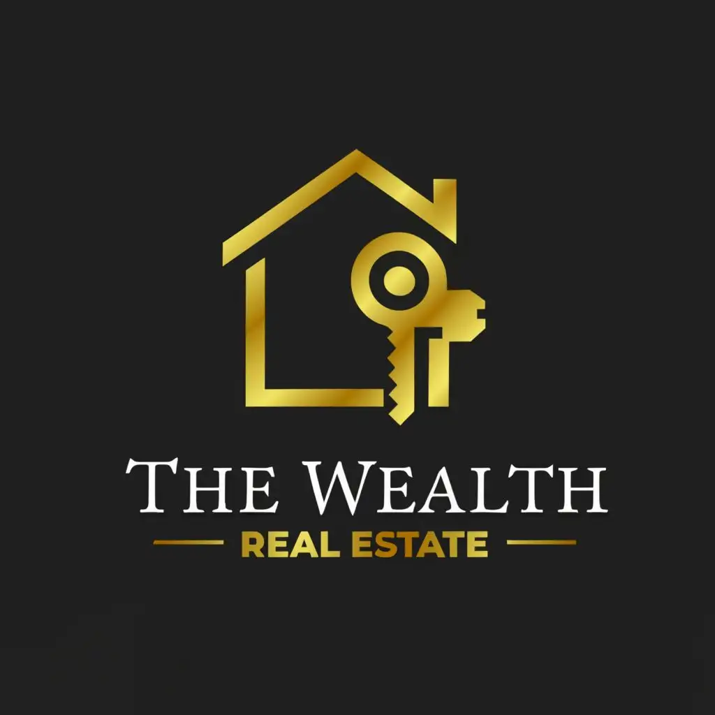 a logo design,with the text "The Wealth real estate", main symbol:Real Estate,Moderate,be used in Real Estate industry,clear background