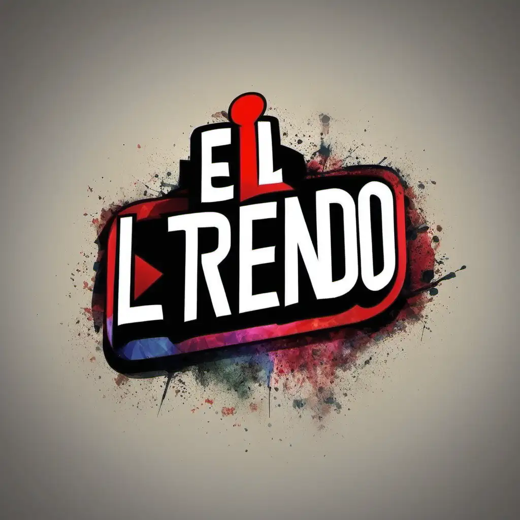 Create me a logo for a youtube channel which name is "El Trendo", the channel topic will be about trends