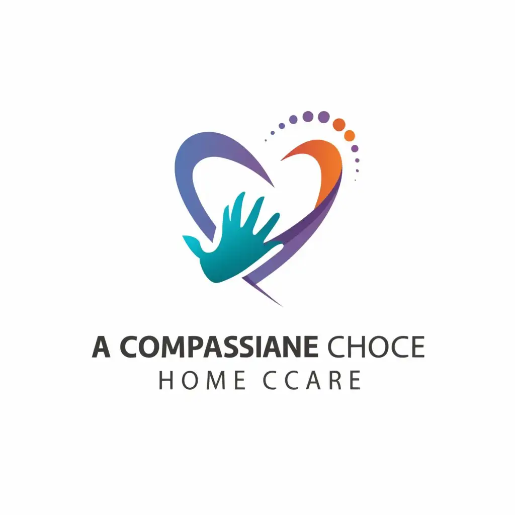 a logo design,with the text "A Compassionate Choice Home Care", main symbol:compassion,Minimalistic,clear background