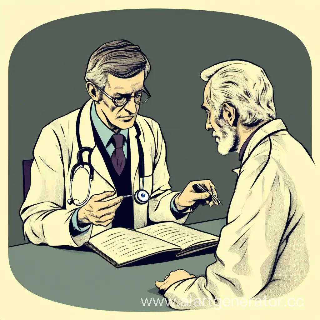 доктор консультирует пациента
