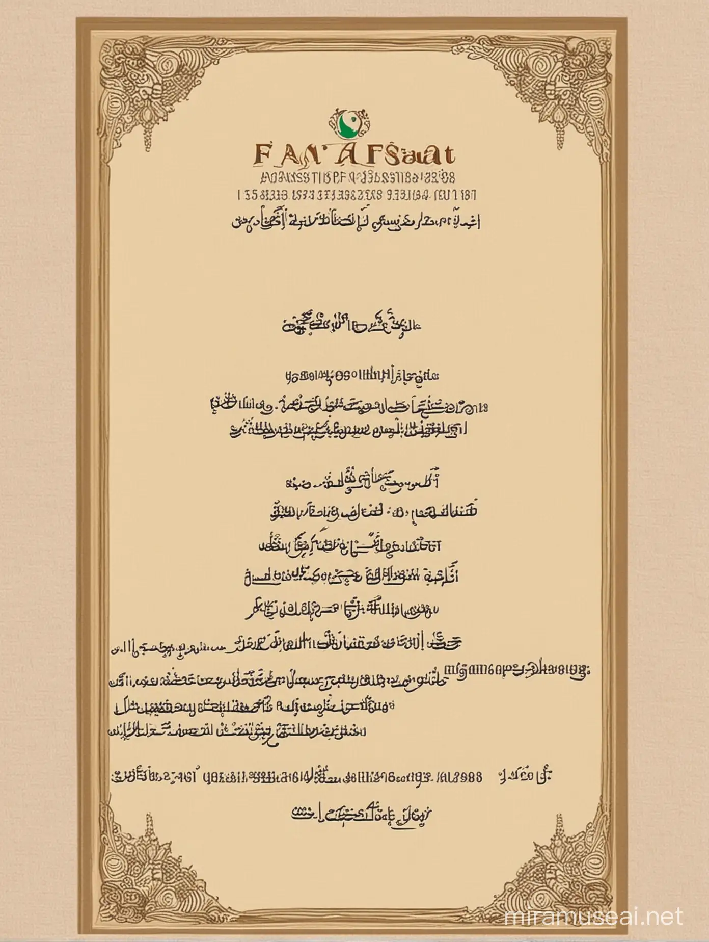 Draw the business card for Farasat Abbas Gift shop Address is Shahi Bazar Luqman Khairpur Mirs and contact number is 03103573334. THE card is in English and fully displayed on screen with the font which must must me easily read?