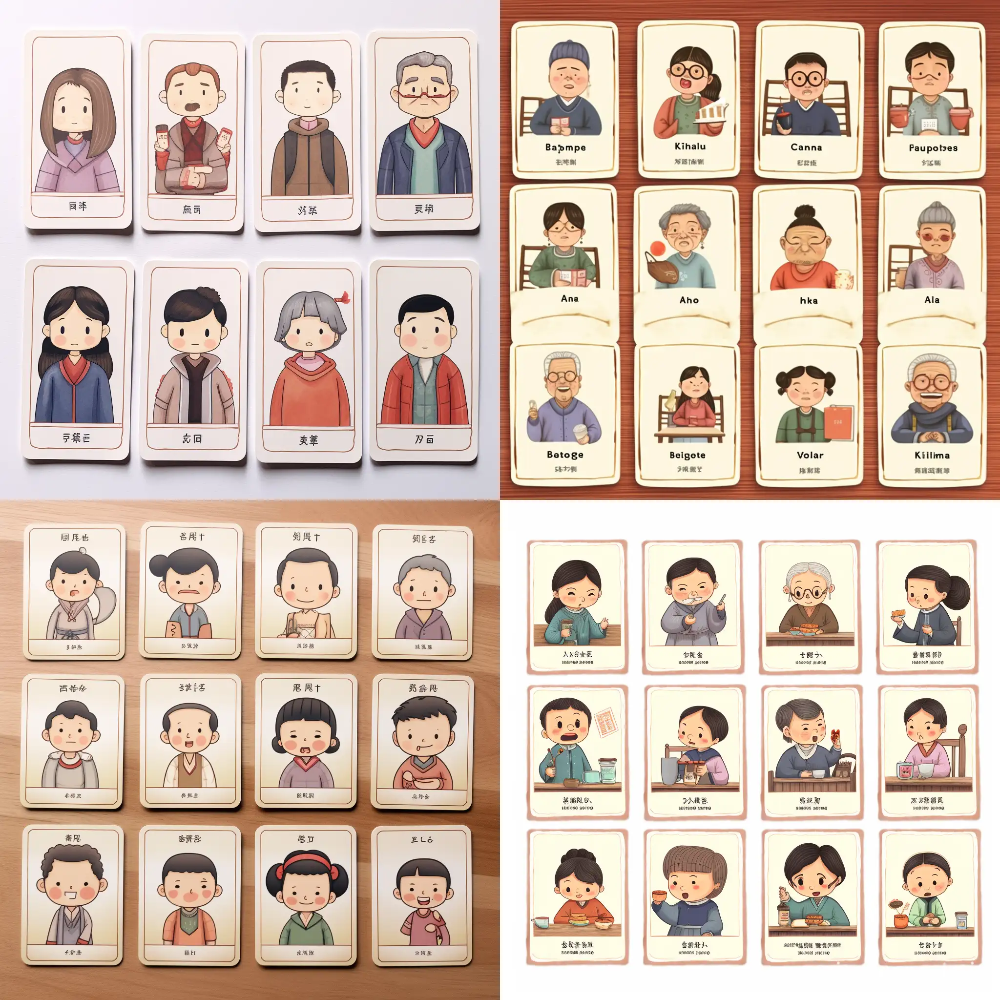 Family-Members-Chinese-Word-Cards-with-English-Translations