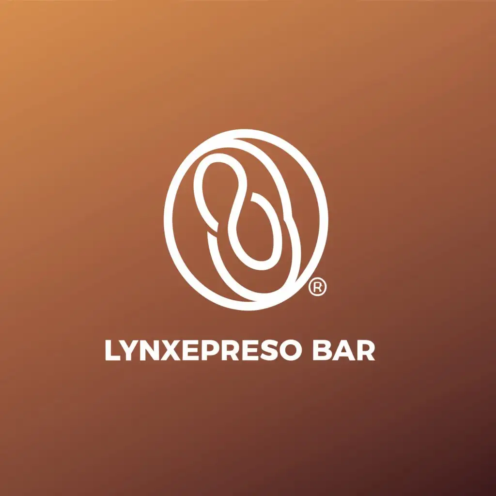 a logo design,with the text "Lynx Espresso Bar", main symbol:bean,Moderate,clear background