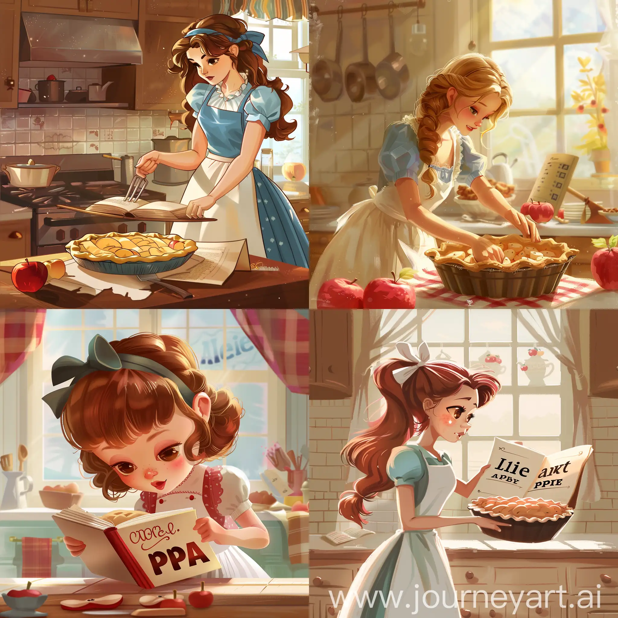 One sunny morning, as Alice was preparing to bake her famous apple pie for the upcoming contest, she encountered a peculiar problem. She reached for her recipe book, only to find that it was missing! Panic set in as Alice realized that without her cherished recipe, she wouldn't be able to create her award-winning pie.
