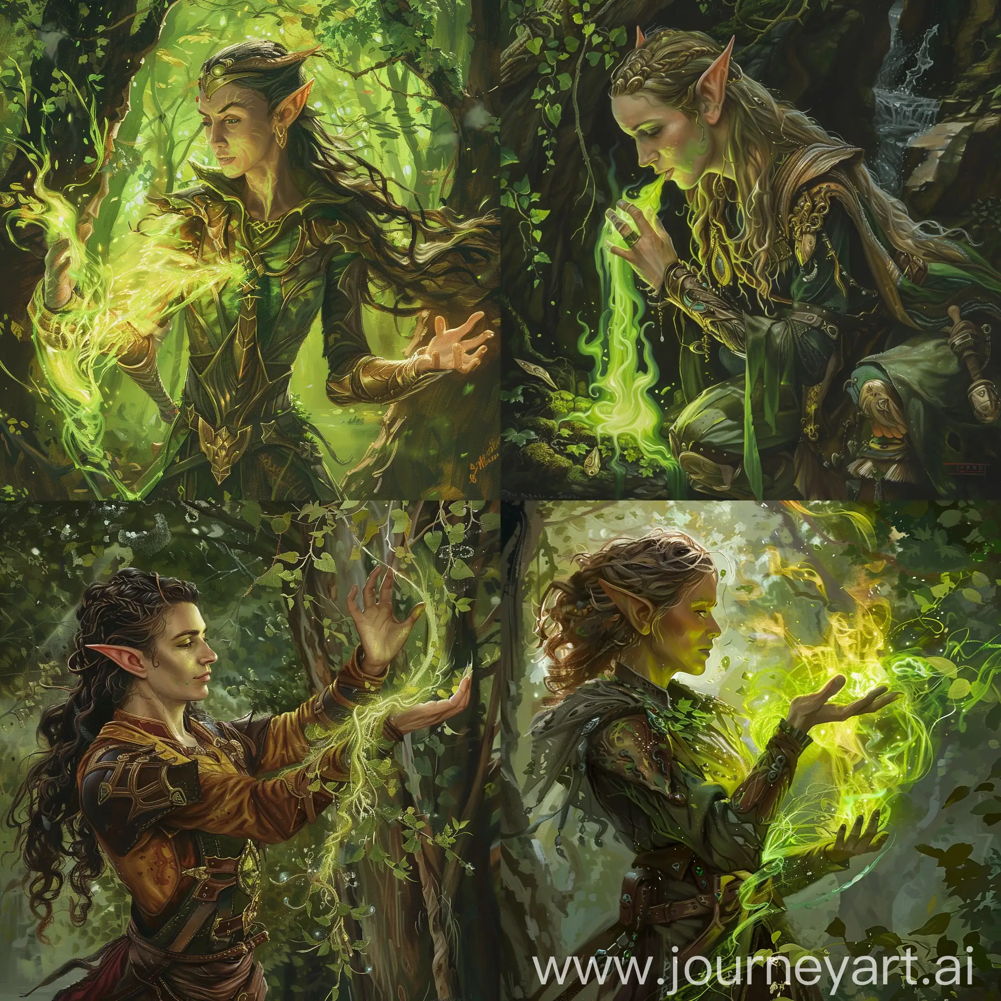 Enchanting-Forest-Elf-Mage-Healing-with-Green-Nature-Magic
