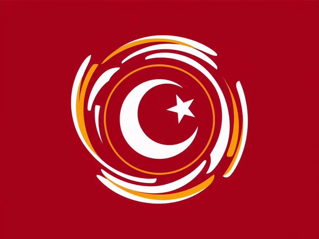 turkish football team logo desing like photoshop. basic. no font