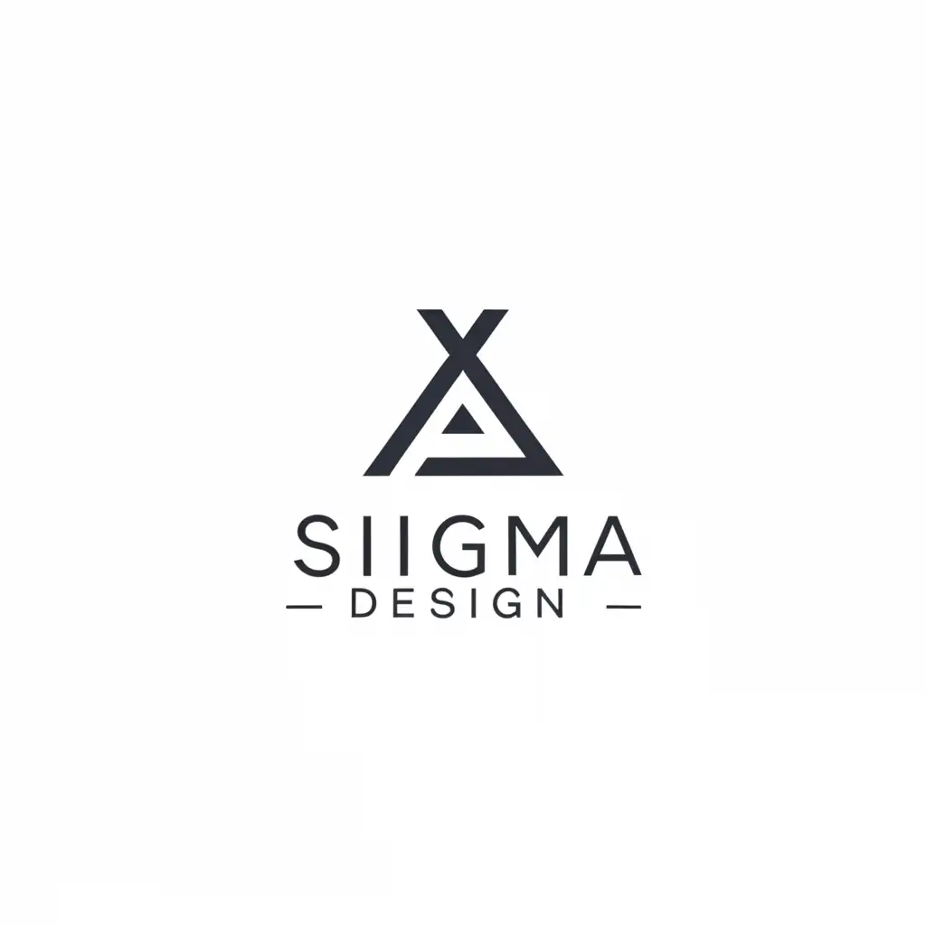 a logo design,with the text "Sigma design", main symbol:	Σ
,Moderate,clear background