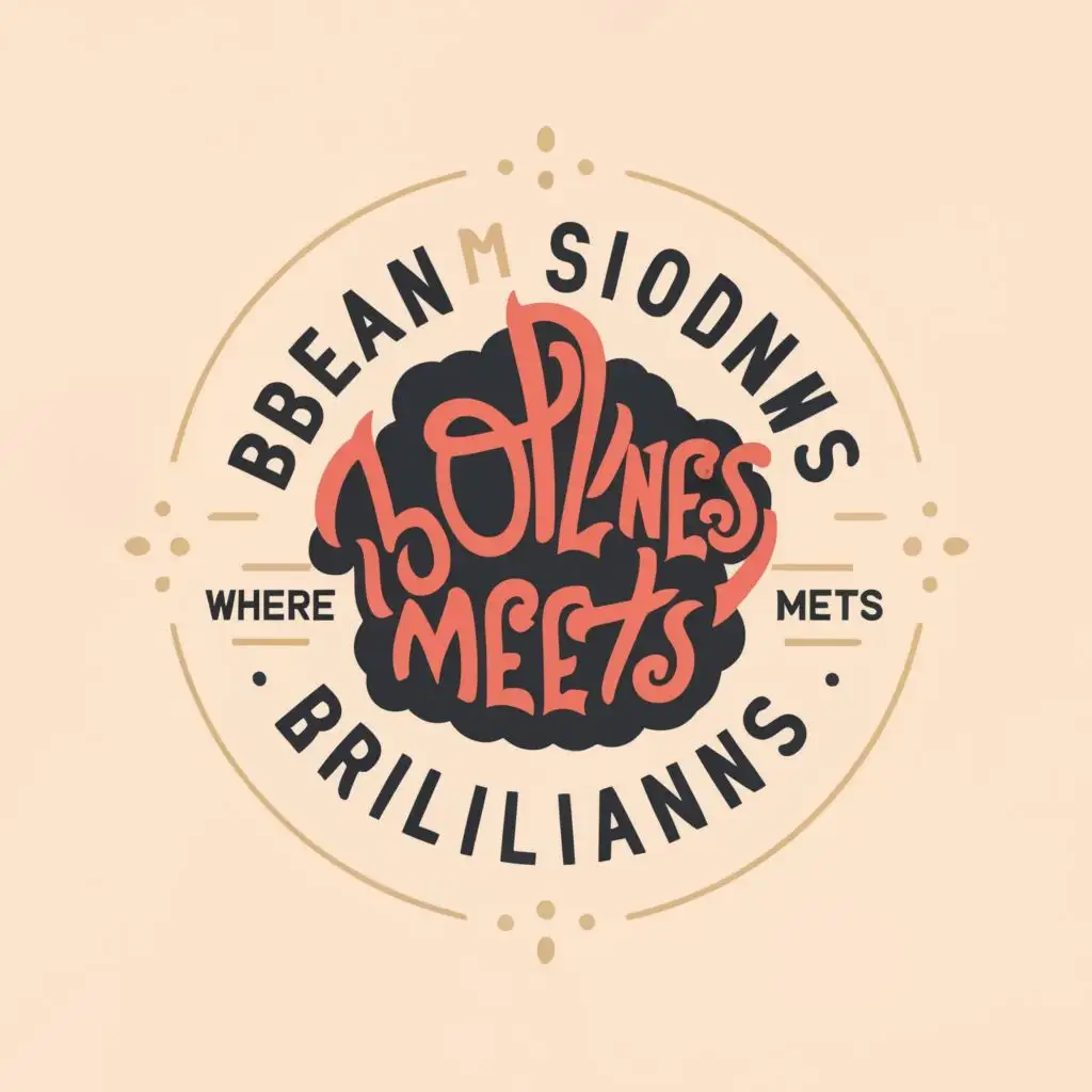 logo, Bean Snowberg, with the text "Where Boldness Meets Brilliance!", typography, be used in Travel industry