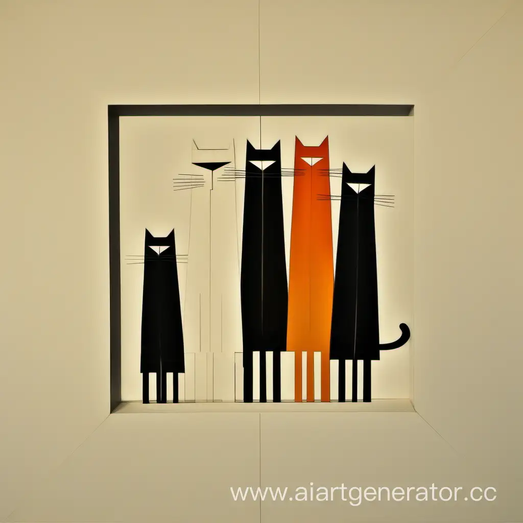 Suprematist-Trio-of-Cats-Artwork