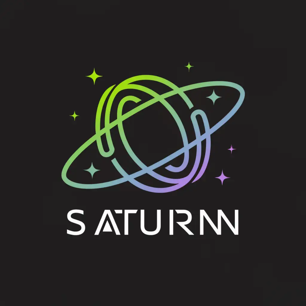 a logo design,with the text 'saturn', main symbol:planet, galaxy,Moderate, be used in Technology industry, clear background