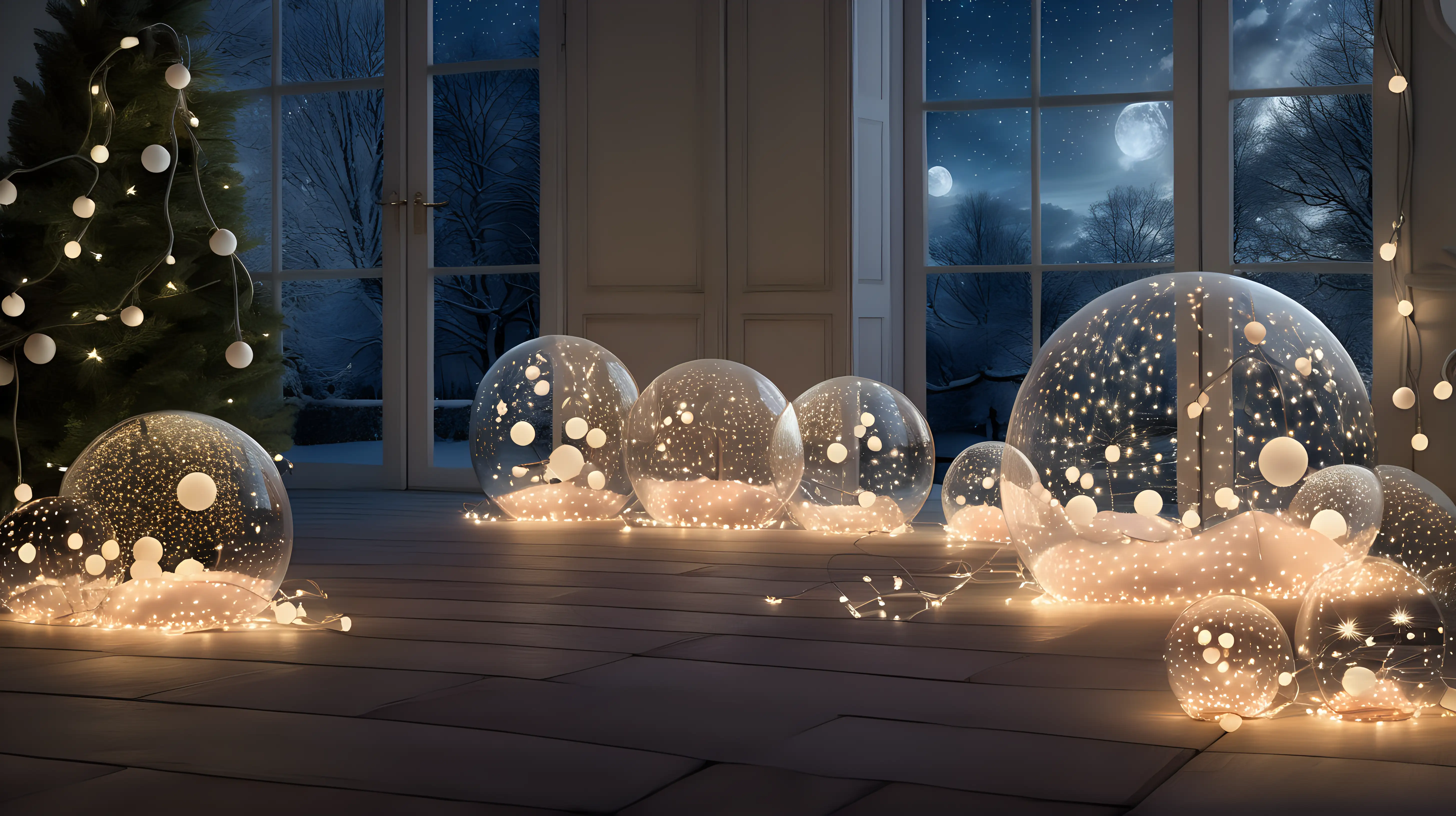 Whimsical Fairy Lights Arrangement for Magical Ambiance