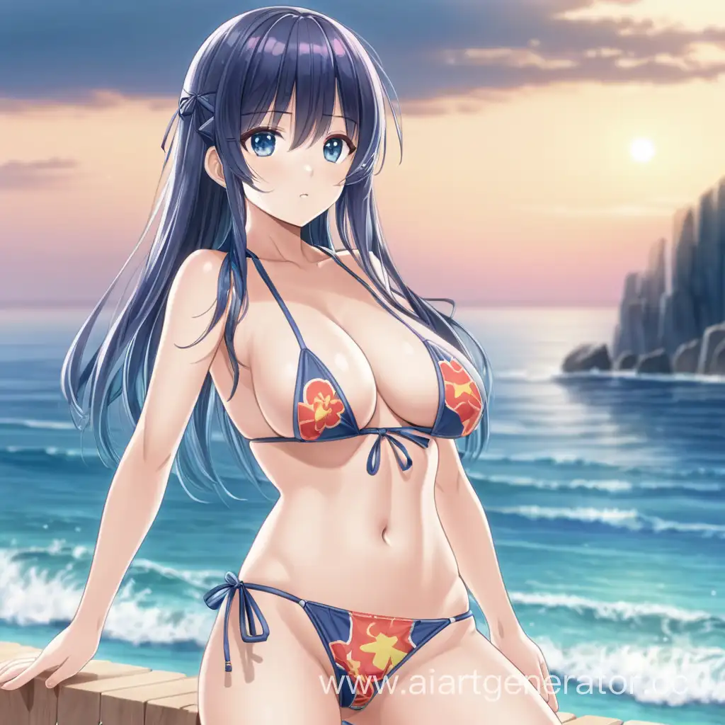 Sensual-Anime-Girl-in-Stunning-Beach-Bikini