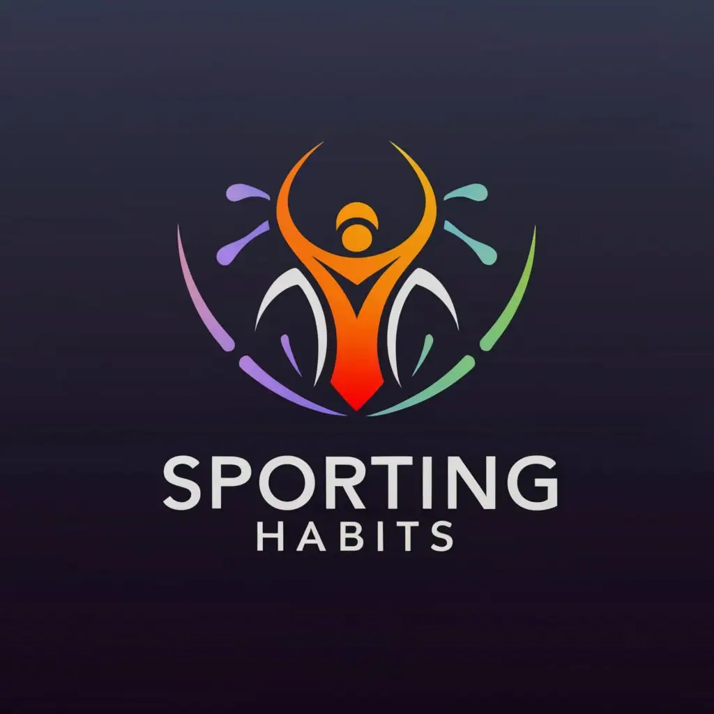 a logo design,with the text "Sporting habits", main symbol:Athlete,Minimalistic,be used in Sports Fitness industry,clear background