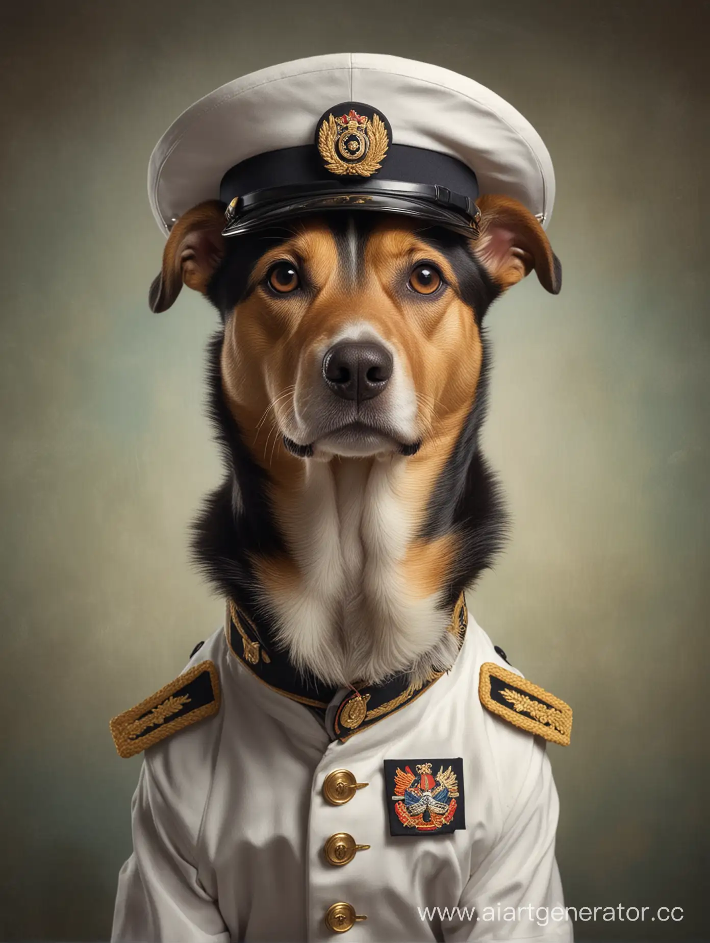 Портрет собаки в мундире