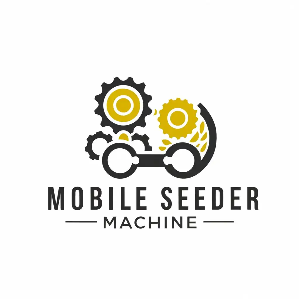 a logo design,with the text "MOBILE SEEDER MACHINE", main symbol:SEEDER MACHINE,Moderate,clear background